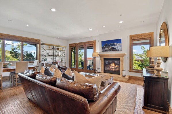 Designer touches throughout, bright and open space!