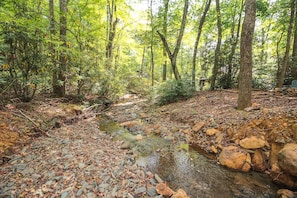 Splish splash.... skip rocks or just wade in the creek.