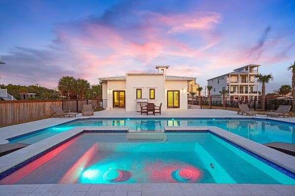 Bourbon Breeze - Beach View Vacation Rental House with Private Pool in Gulf Pines Miramar Beach, FL - Five Star Properties Destin/30A