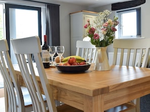 Convenient dining area | Threagill Cottage - Boon Town Farm, Warton, near Carnforth