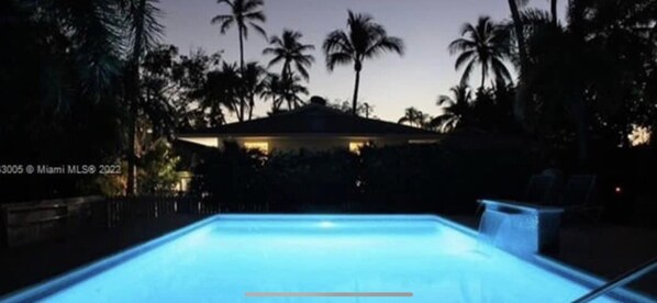 Pool is 12 steps from your bungalow