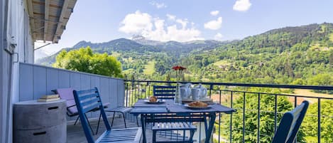 Blick vom Balkon