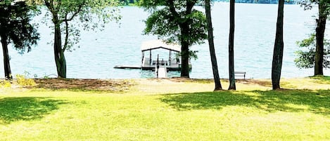 Beautiful Lake Hartwell view from our back porch.