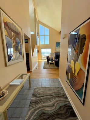 Entrance in to the art filled house
