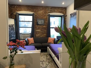 Two bedrooms, comfortable double beds and sliding doors that close for privacy. 