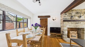 Tithe Barn, Little Upton Farm Dining Room