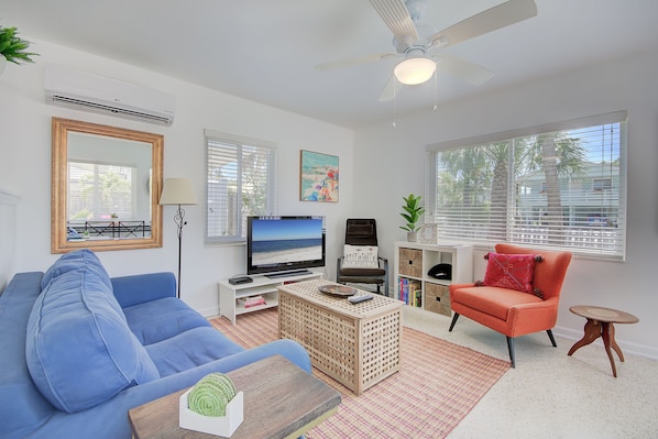 Family Room with flat screen tv.