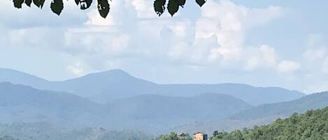 View from back porch of Great Smoky Mountains