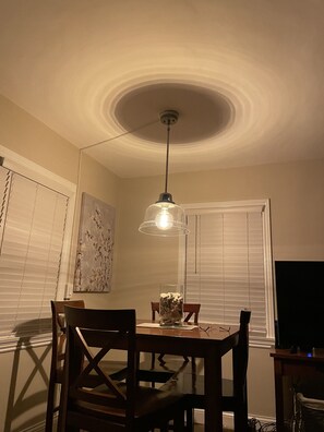 Rustic Galvanized Dining Room Light
