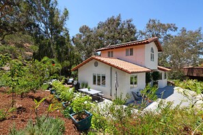 Lush landscape that pollinators and birds call home.