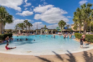 Clubhouse pool just steps away, free to all guests.