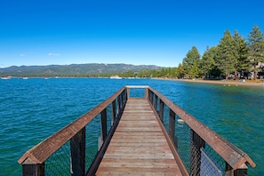 Dock on lake tahoe.