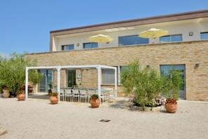 Covered terrace in front of Todi house