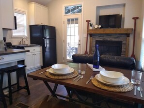 Open concept living, dining and kitchen