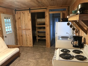 Brand new rustic cabin to rent Across from lake Champlain Cabin 3