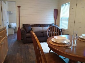 Open concept living dining, kitchen