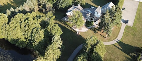 Aerial View of the House.