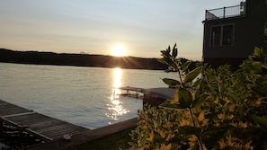 View from back yard at sunset