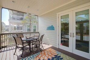 Downstairs screened porch