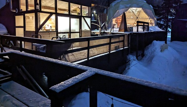 BBQ on the wooden deck!
