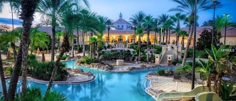 Regal Palms Resort lazy river and pool is ready for guests to enjoy year round