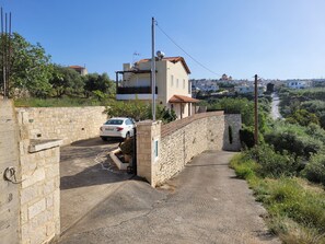 Villa driveway and Village view