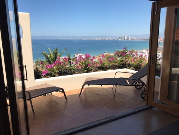 Private terrace from the master bedroom