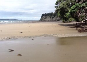 View along beach toward the south