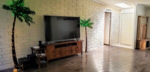  Living Room with 80" LG UHD Set