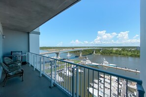 View from the private balcony