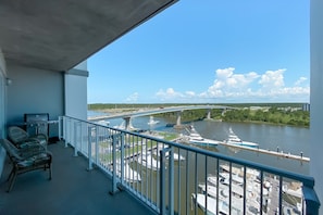 View from the private balcony