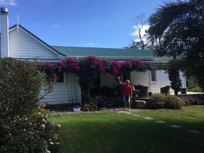 Front of house with front deck
