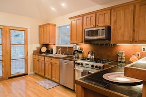 Kitchen with Door to Rear Deck
