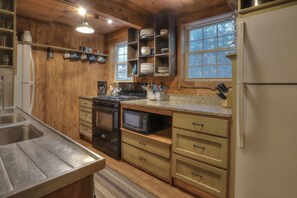Kitchen with two refrigerators