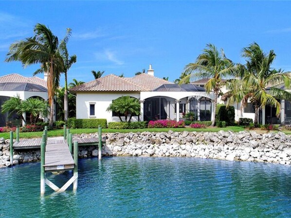 Back of the house on a canal