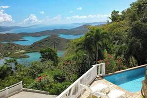 As you climb the stairs to the villa, if you look over your shoulder you will see this picture