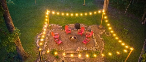 Ariel view of the fire pit area, courtesy of one of our wonderful guest.