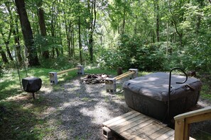 Hot tub area