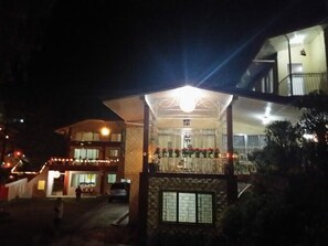 Front of property – evening/night