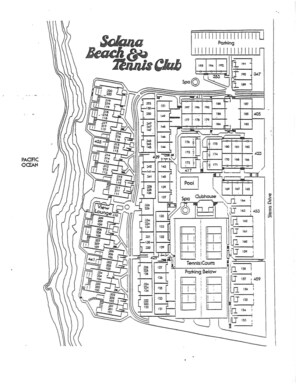 Solana Beach & Tennis Club Complex Map