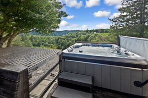 Soak in serenity—Let the warm bubbles melt your stress away. 