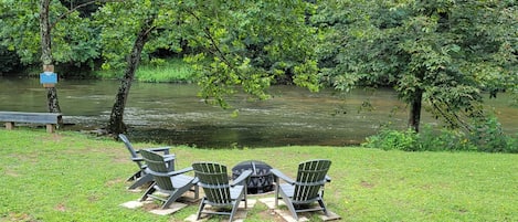 Creekside fire pit