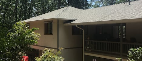 The Apartment is located above the garage separate from the main house.