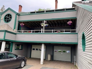 Garage and lower front deck