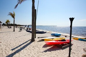 Kayak rental on the beach