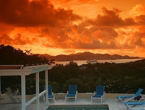 The sunsets over St. Thomas are spectacular