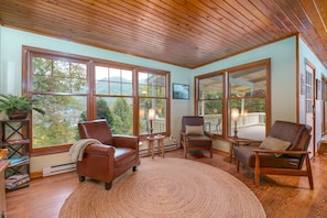 New furniture and a great place to enjoy the views