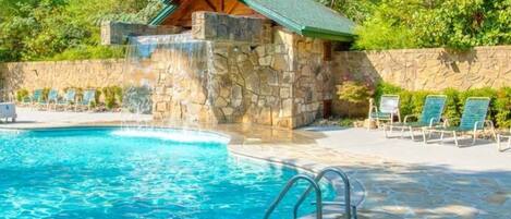 Ready for Fun in the Sun? Gatlinburg Falls Seasonal Pool is waiting for you! Open late May - late August