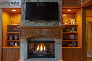 "Fireplace","Indoors","Screen","Hearth","Entertainment Center"