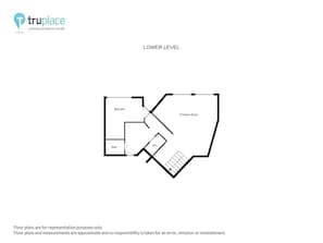 Lower level floorplan - Lookout on Christie Lane - Breckenridge Vacation Rental